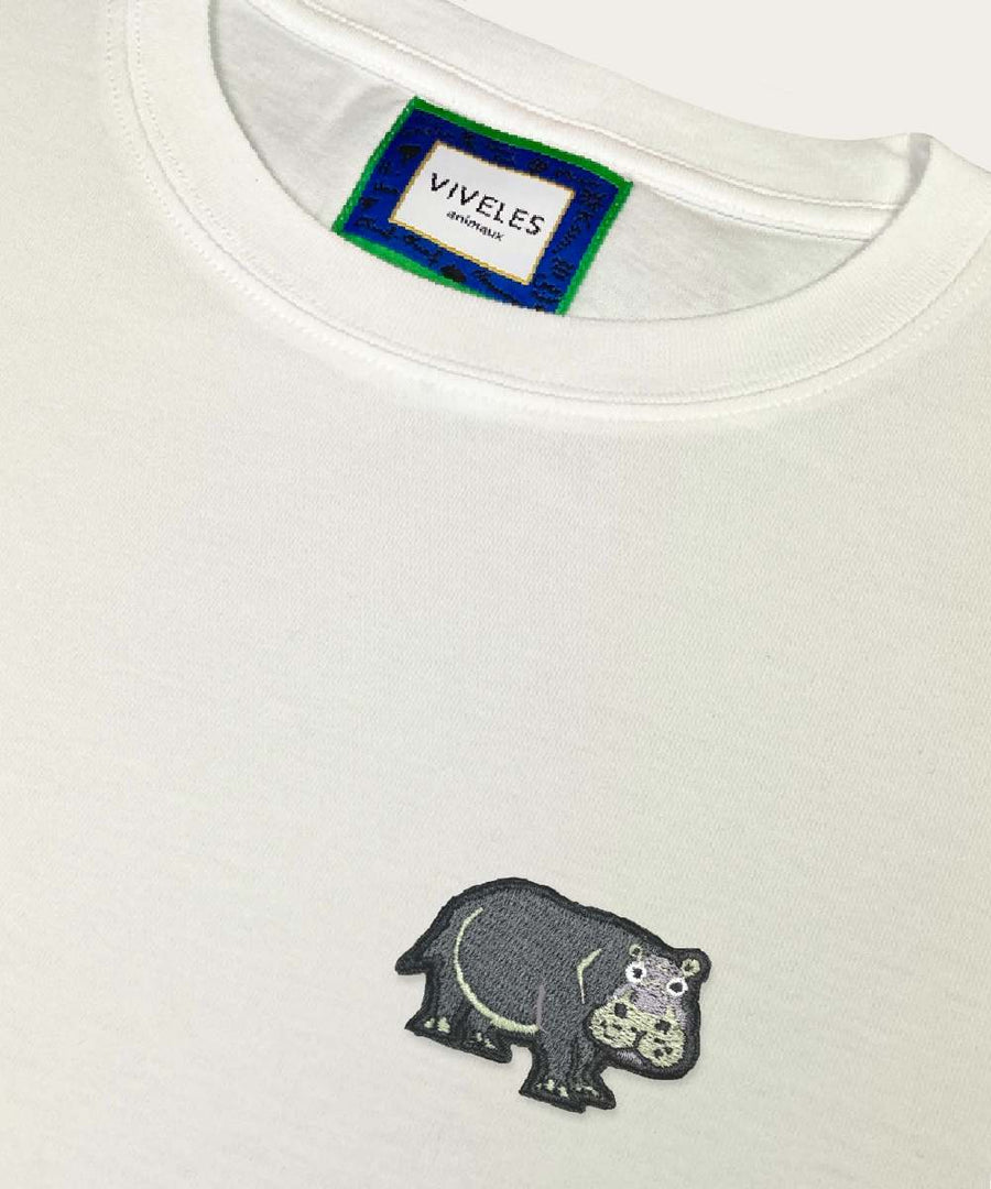 t-shirt Hippopotame